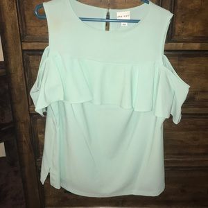 Ava & Vicki shoulder cut out shirt